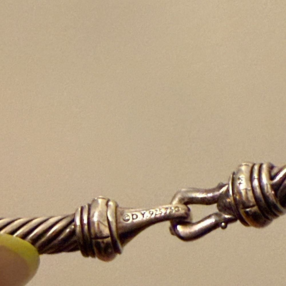 David Yurman 4mm buckle cable bangle - Picture 6 of 10